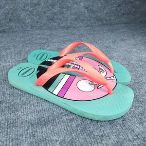 Havaianas Flip Flop Shoes Mens Size 9 Womens Size 11 Palm Tree Beach Sandals